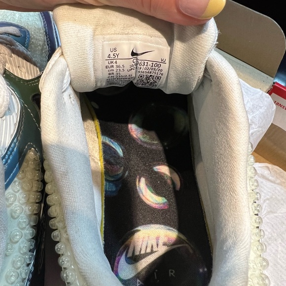 Nike Air Max 90 20 Bubble Pack White GS 4.5Y - Picture 9 of 9